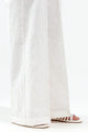 Embellished Cotton Silk Trousers(As Shown)