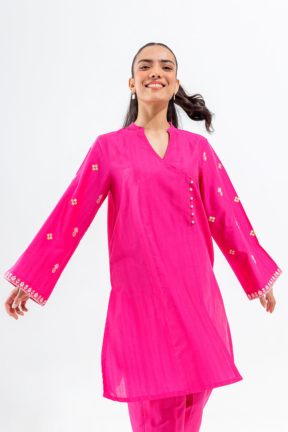 2 PIECE EMBROIDERED BROCIA JACQUARD SUIT (PRET)