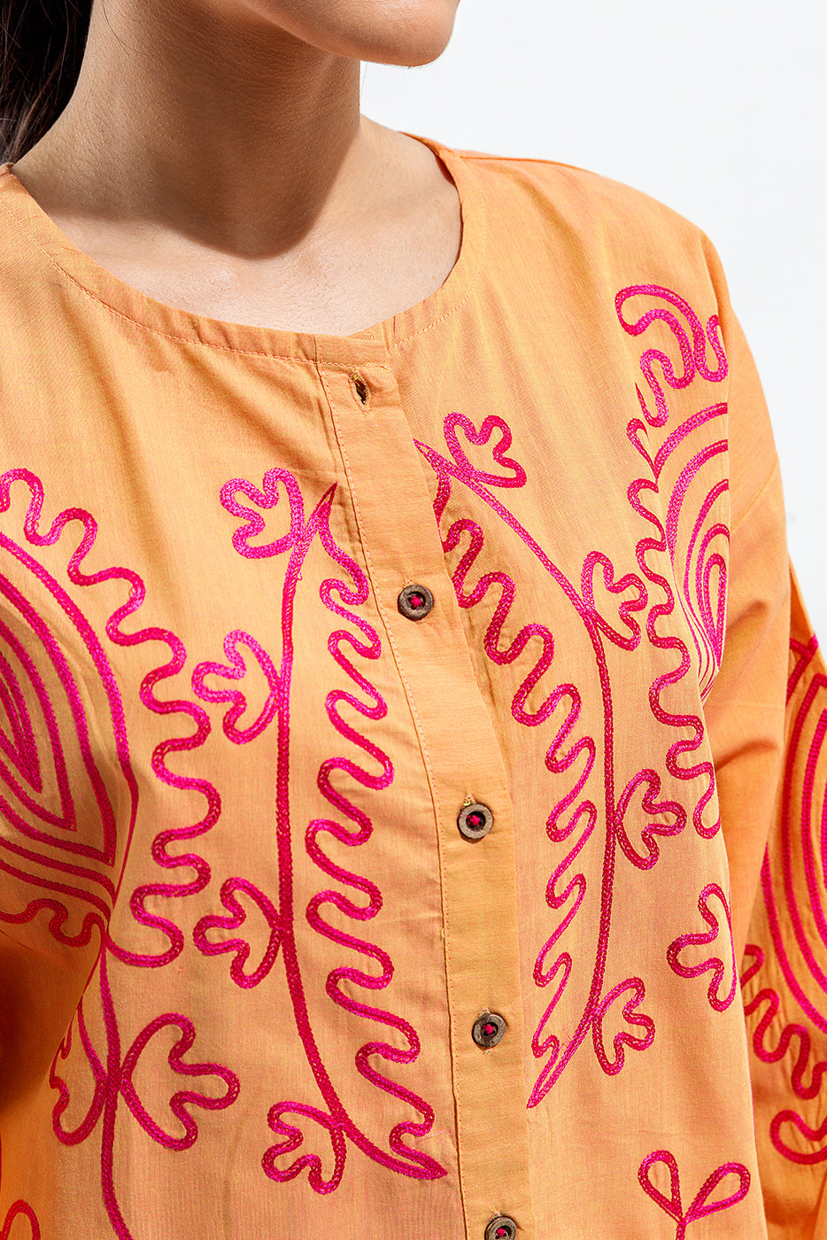 Embroidered Fusion Top (Pret)