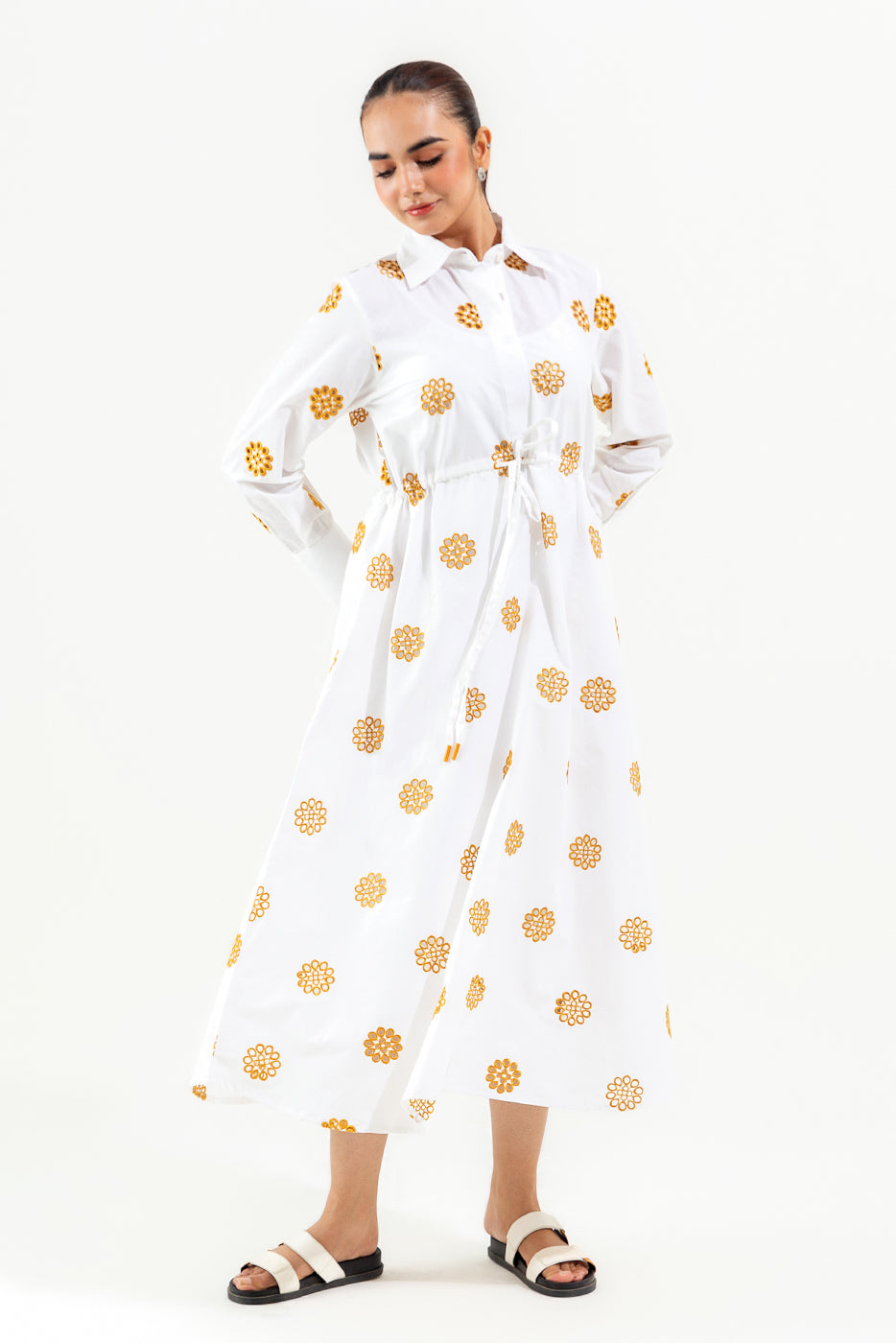 Embroidered Long Dress