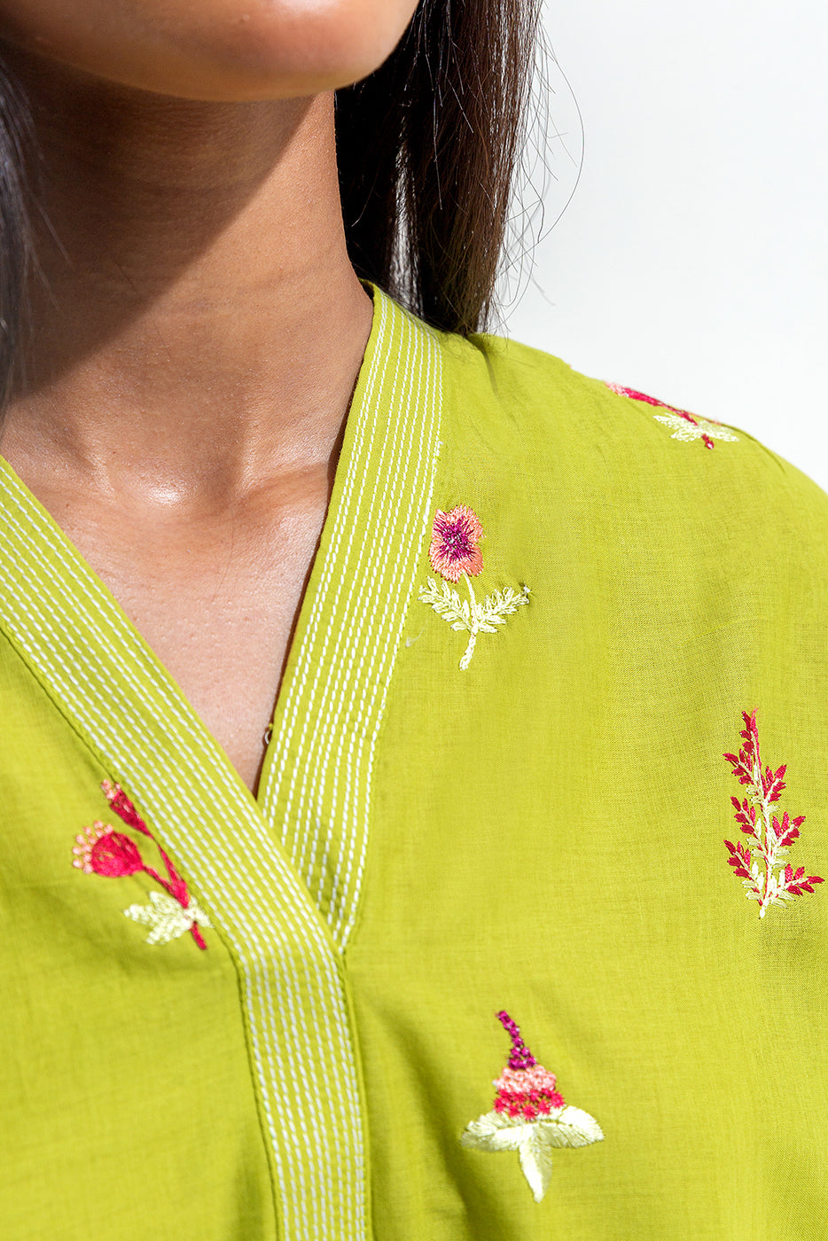 Embroidered Fusion Top (Pret)