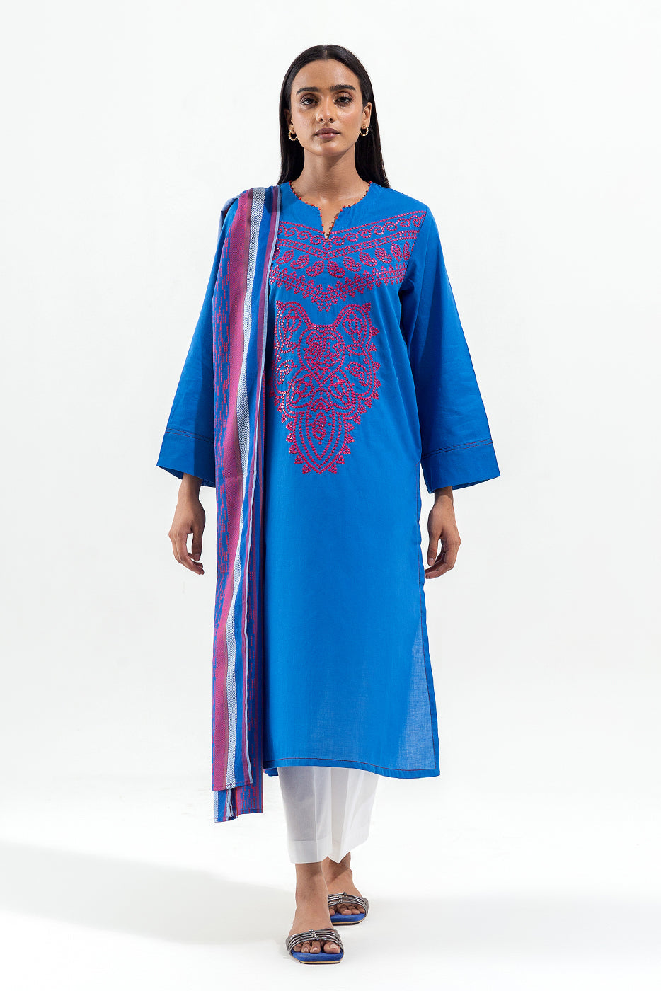 2 Piece Embroidered Lawn Suit (Pret)