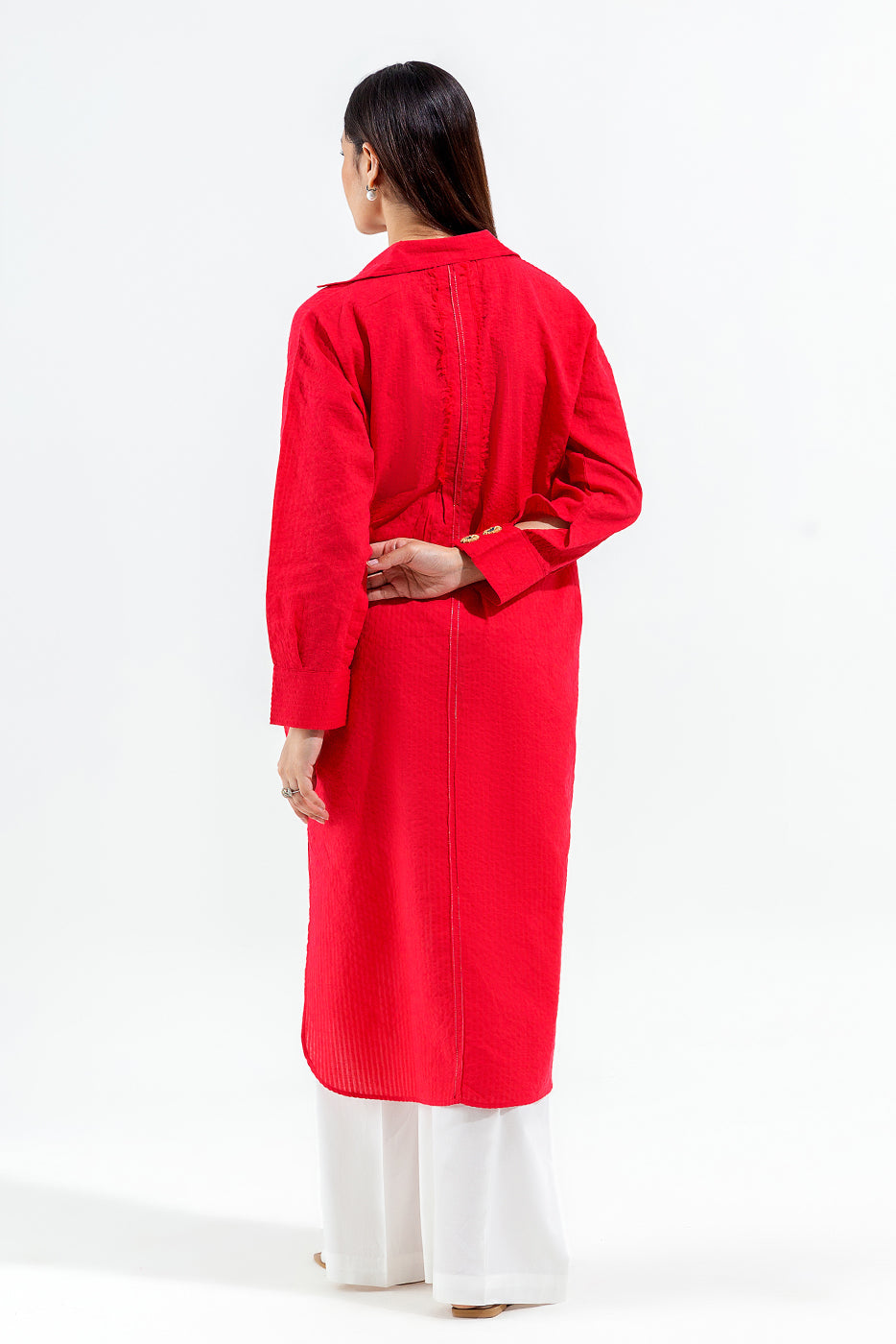 Basic Seersucker Shirt (Pret)