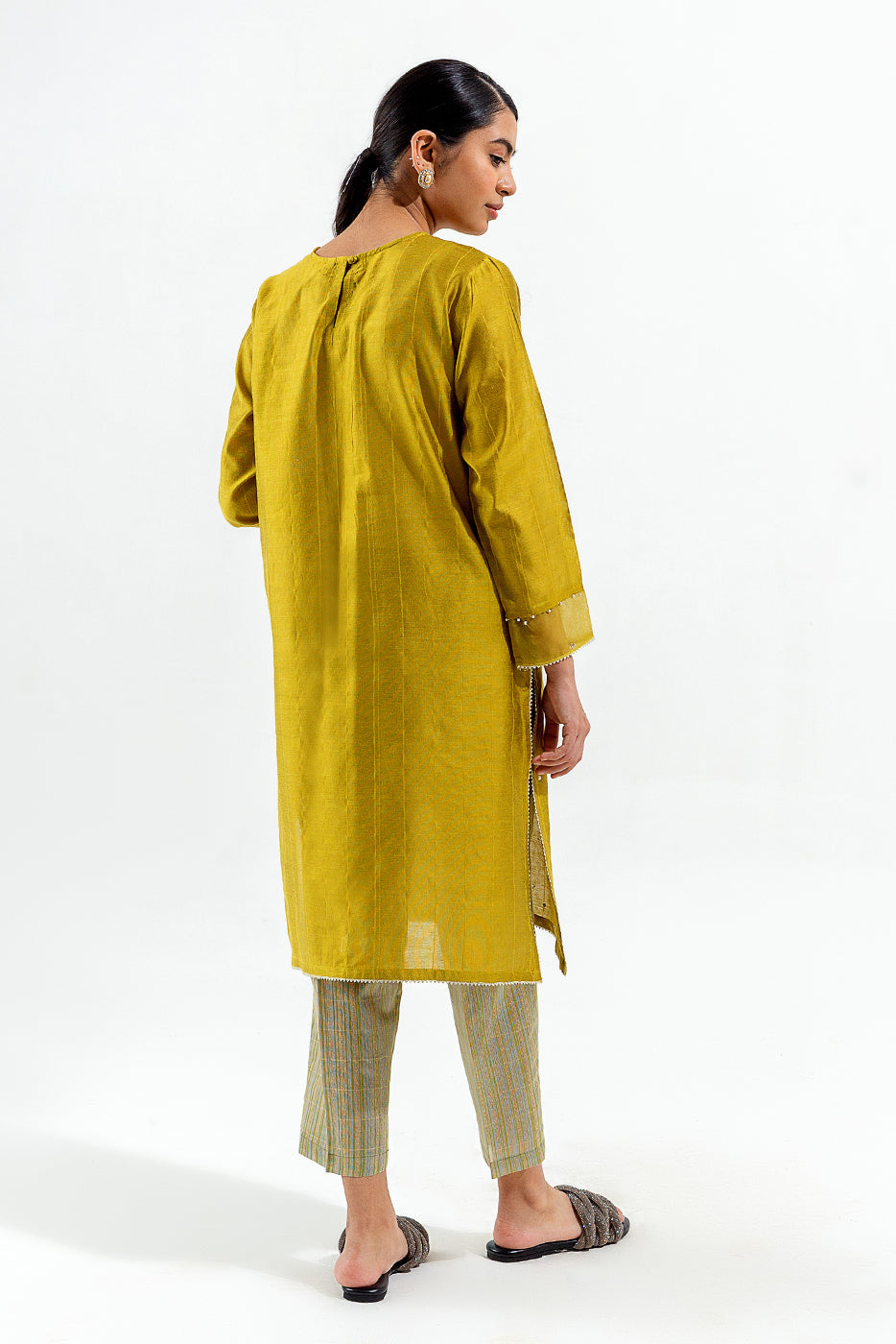 2 Piece Embroidered Two Tone Suit (Luxury Pret)