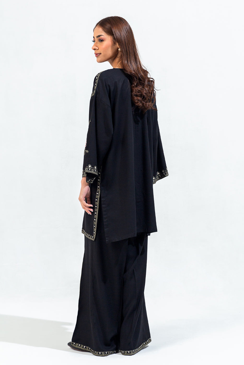 2 Piece Embroidered Viscose Suit (Pret)