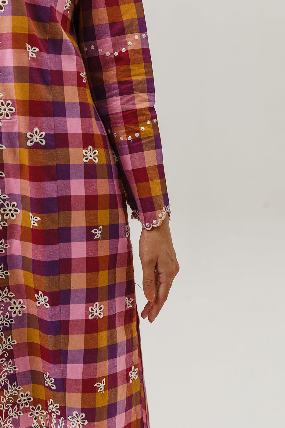 2 Piece Embroidered Yarn Dyed Suit (Pret)