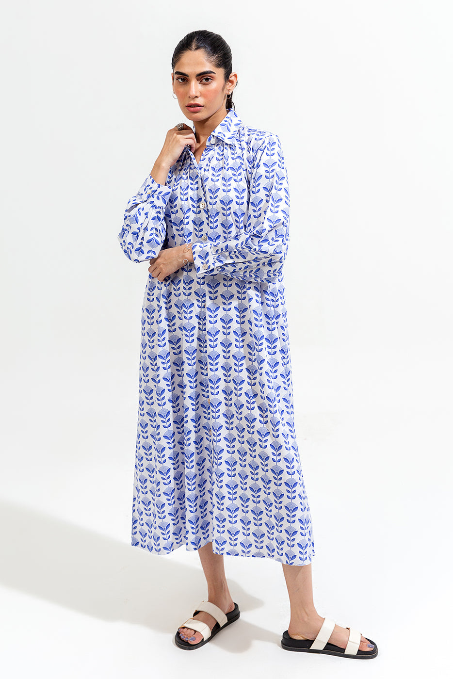 Printed Long Dress