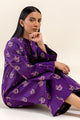 2 Piece Printed Lawn Suit-Flora Plum (Unstitched)