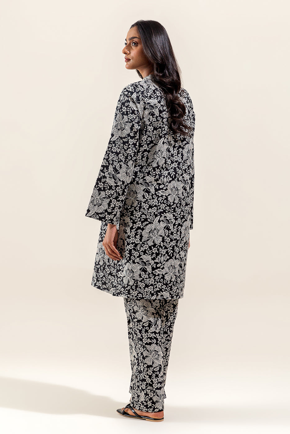 2 Piece Printed Suit-Midnight Arcade (Unstitched)