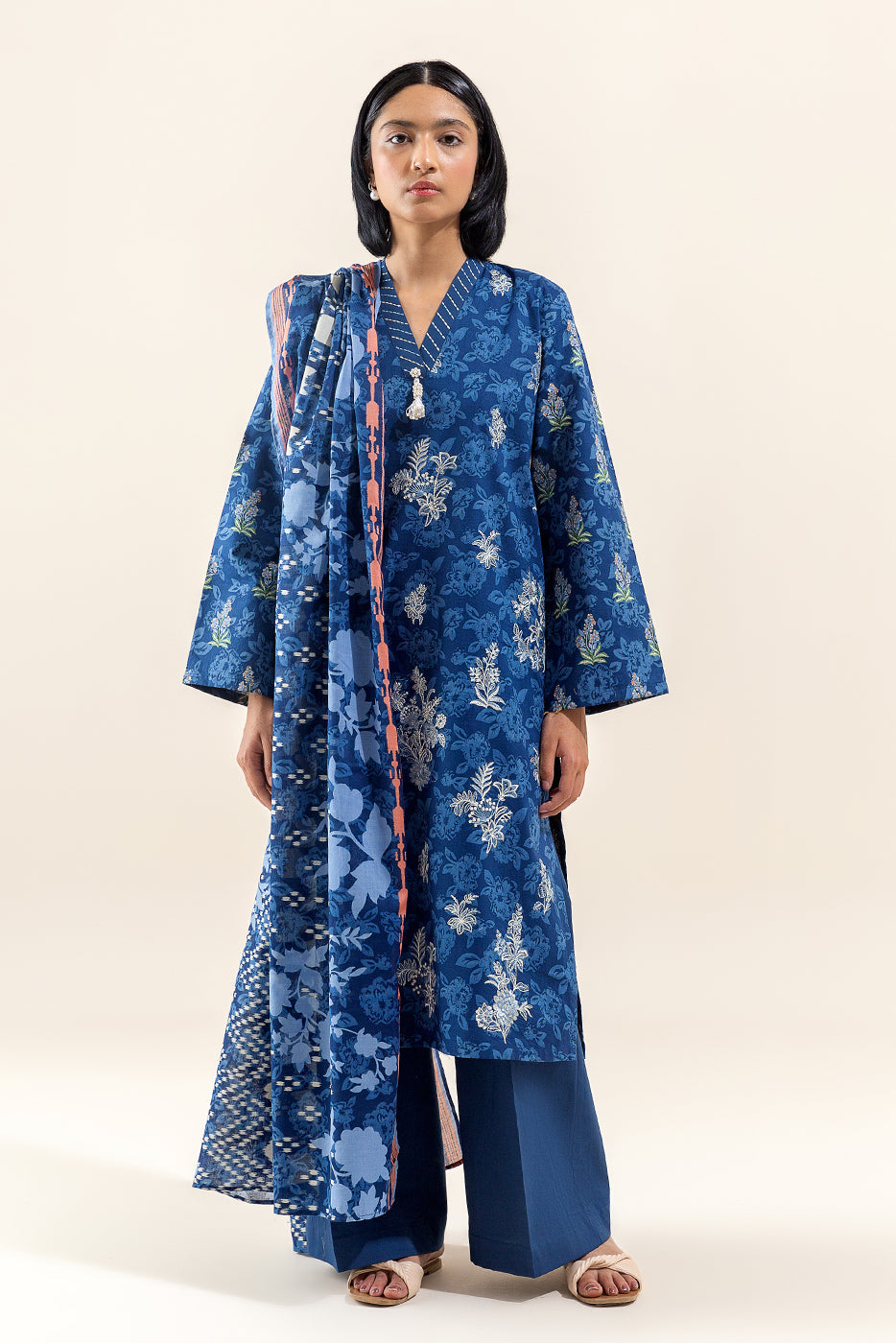 3 Piece Embroidered Lawn Suit-Twillight Bloom (Unstitched)