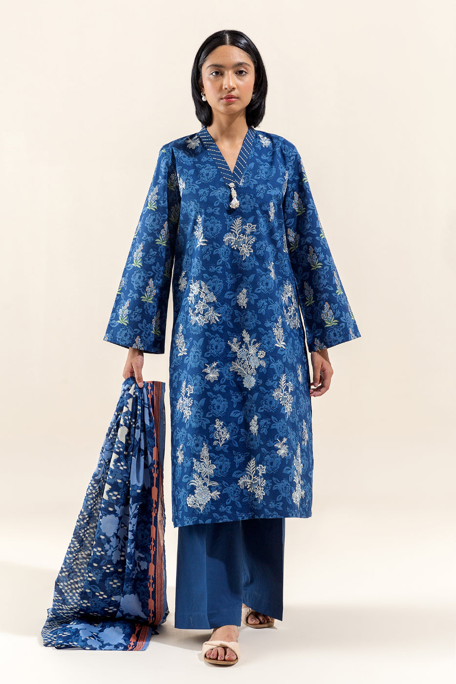 3 Piece Embroidered Lawn Suit-Twillight Bloom (Unstitched)