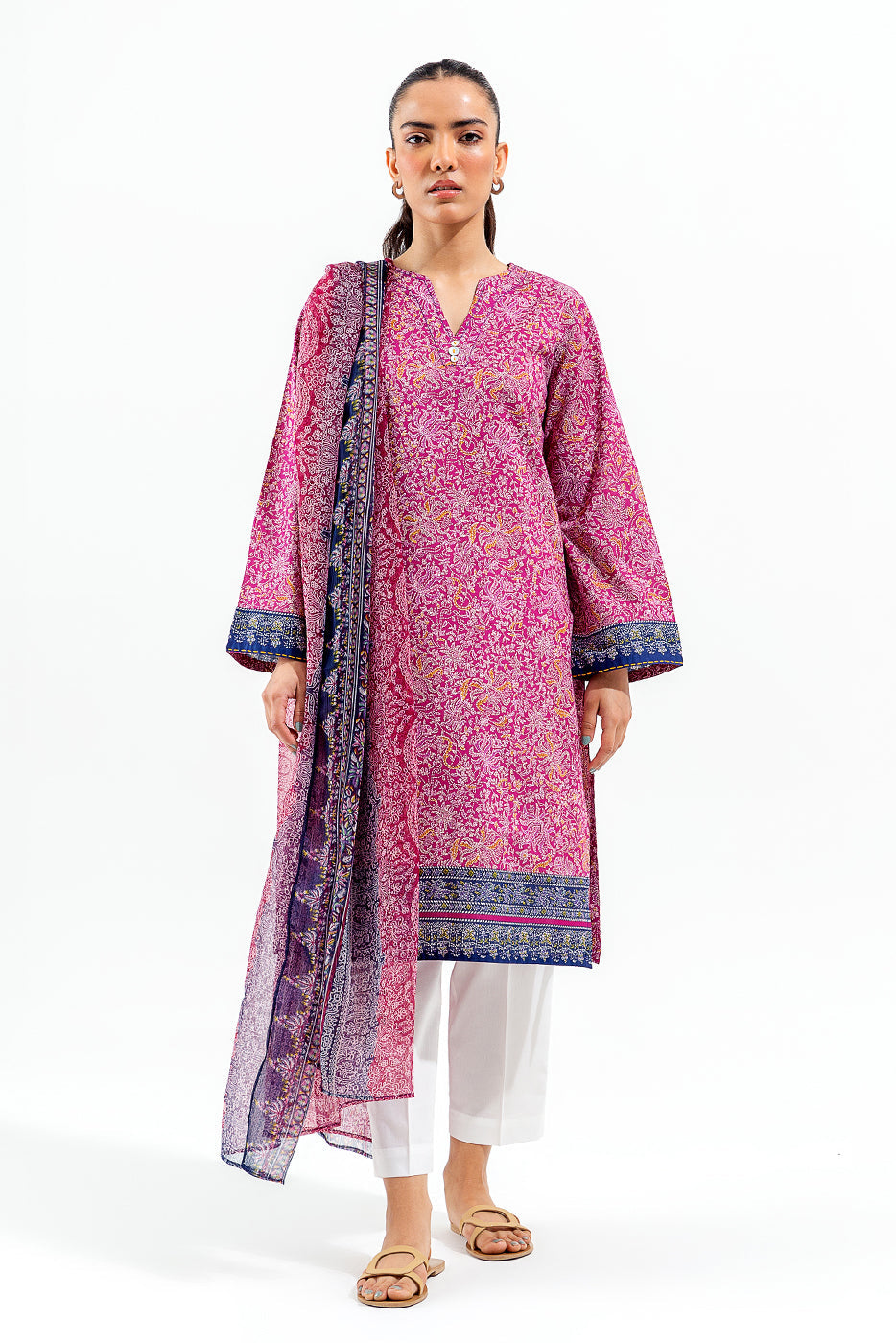 2 Piece Printed Rotary Print Suit (Pret)