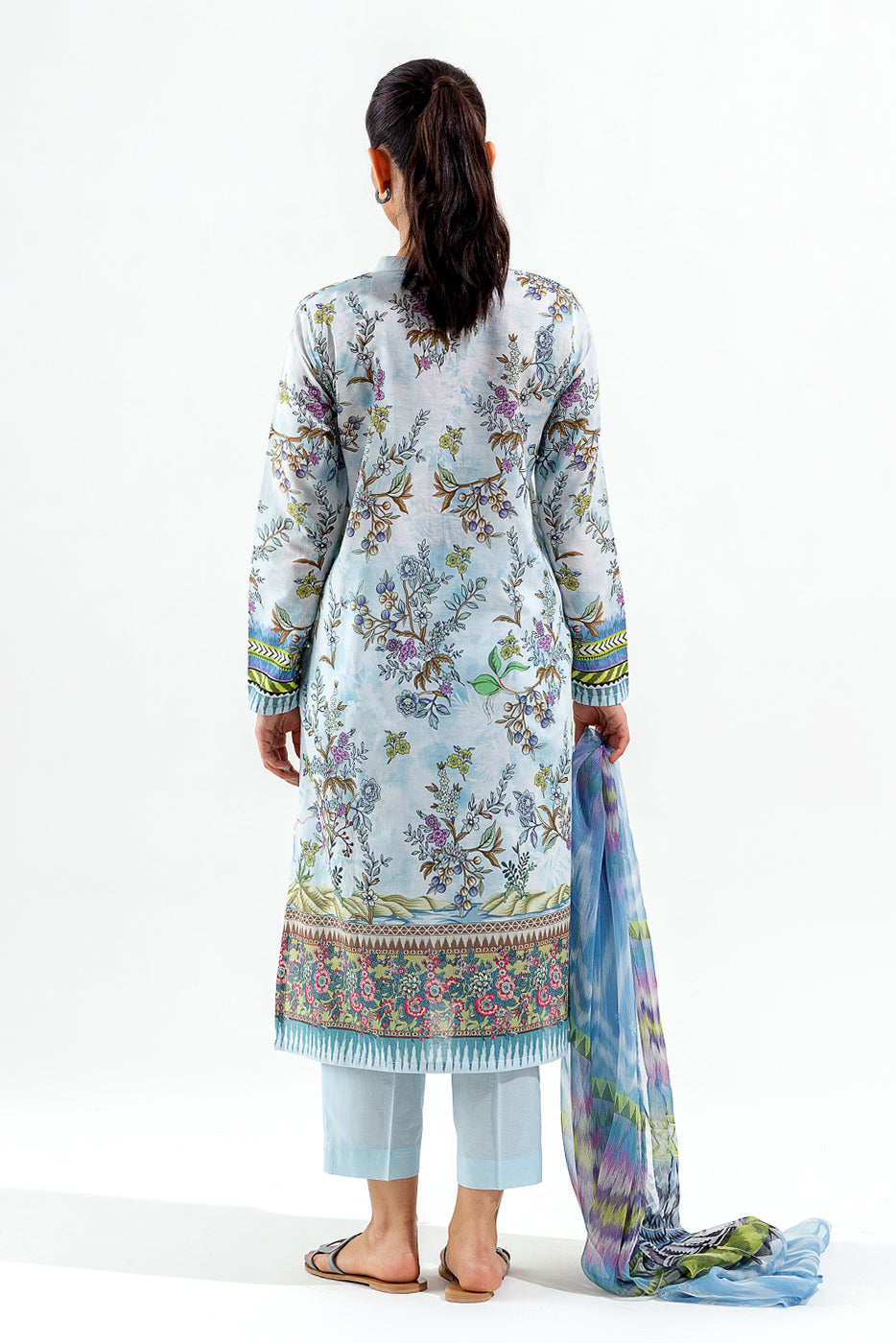 3 Piece Printed Lawn Suit (Pret)