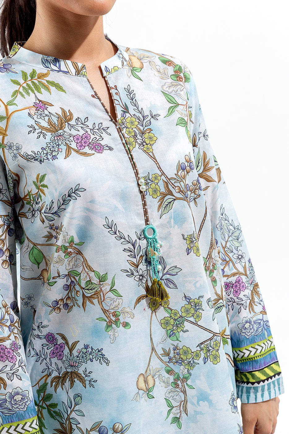 3 Piece Printed Lawn Suit (Pret)