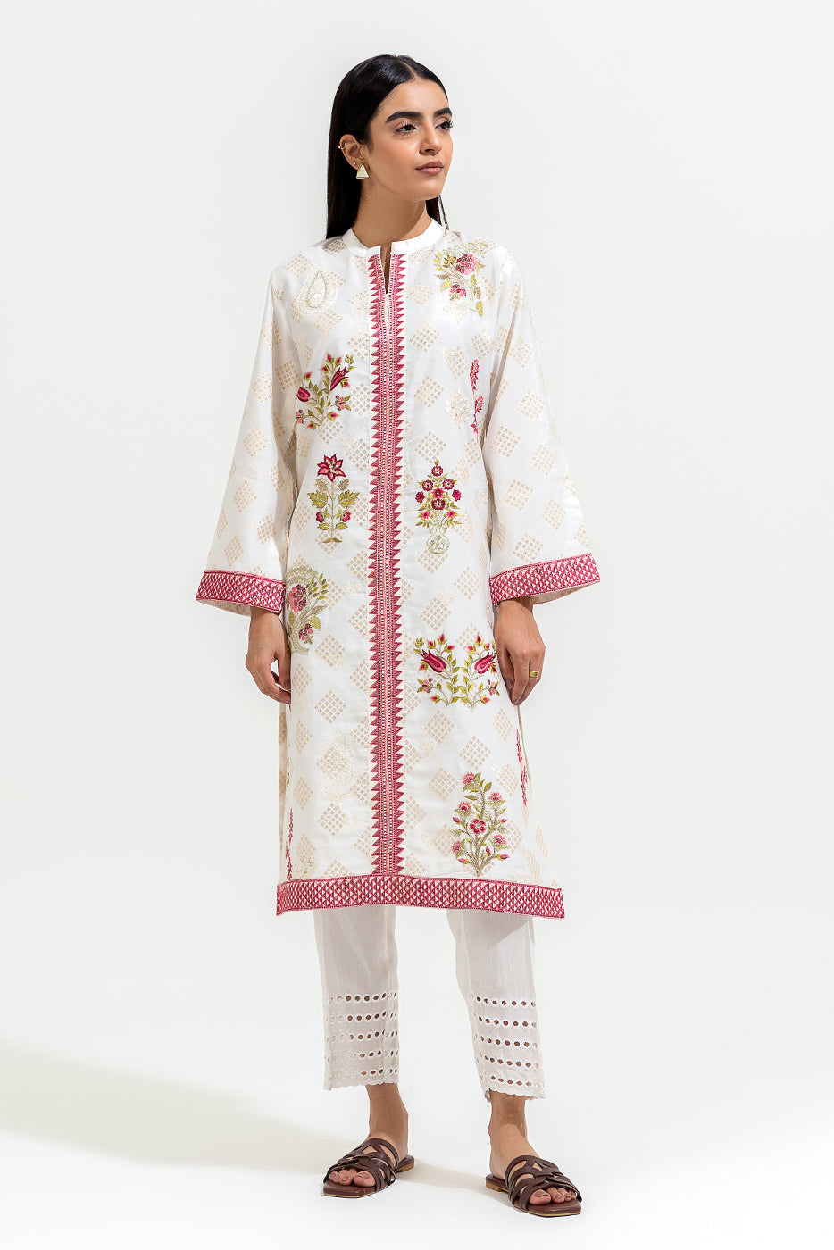 Embroidered Jacquard Shirt (Luxury-Pret)