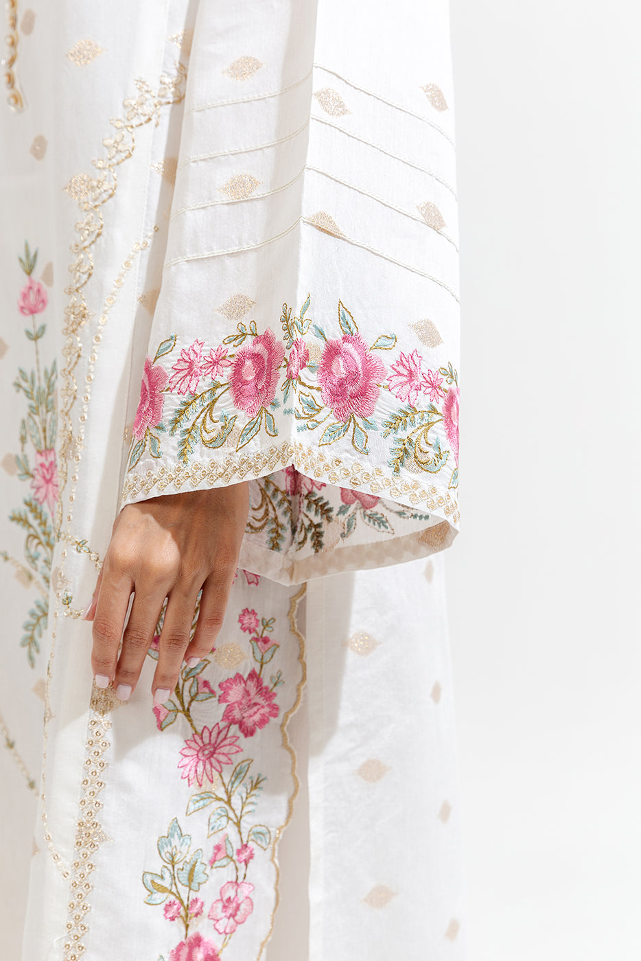 Embroidered Jacquard Shirt (Luxury-Pret)