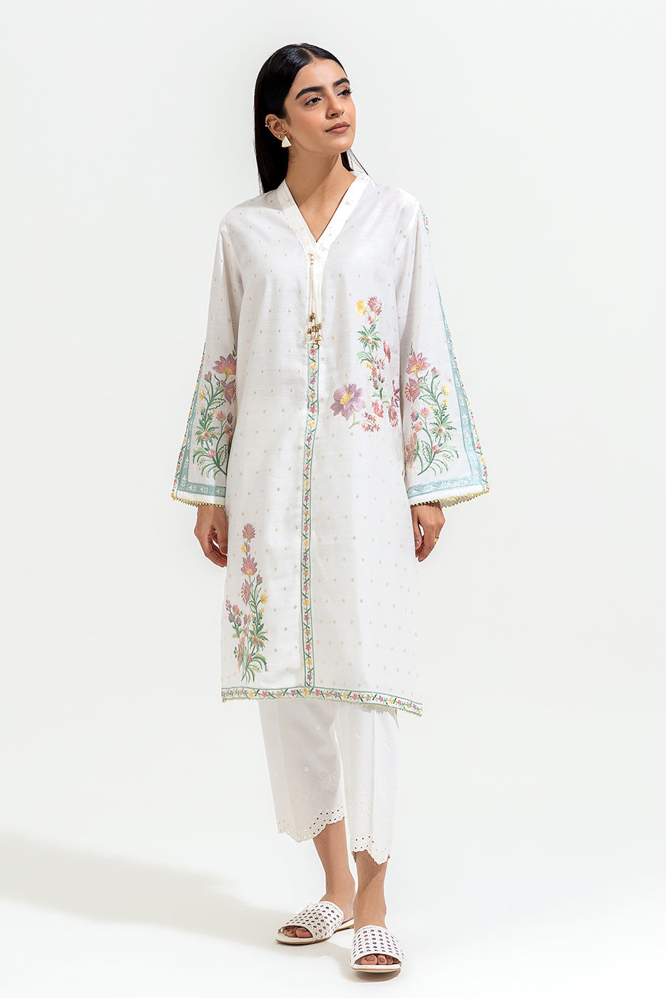Embroidered Jacquard Shirt (Luxury-Pret)