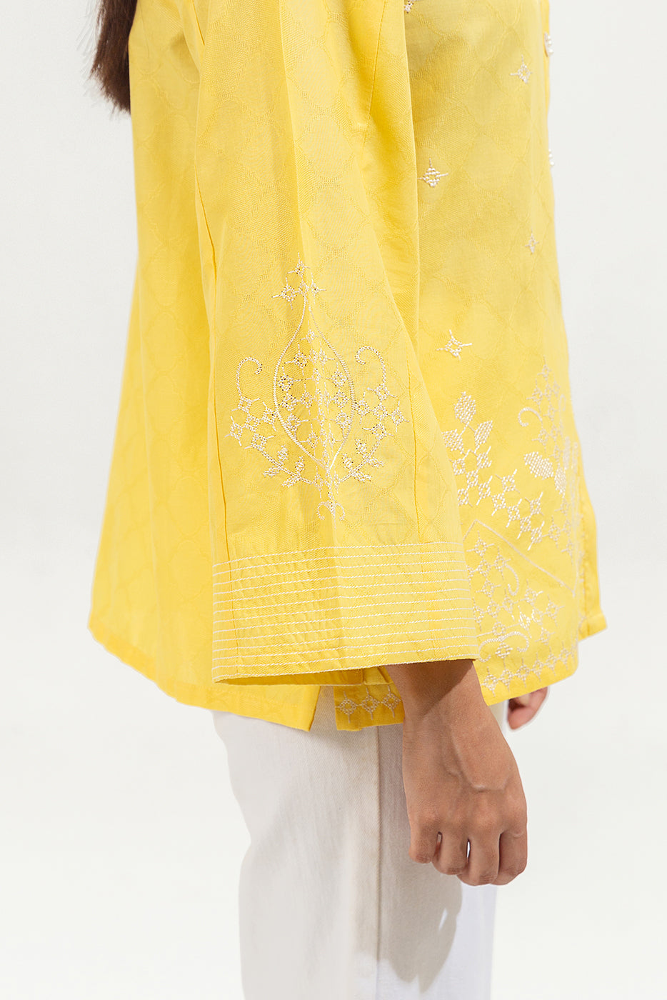 Embroidered Jacquard Top (Pret)