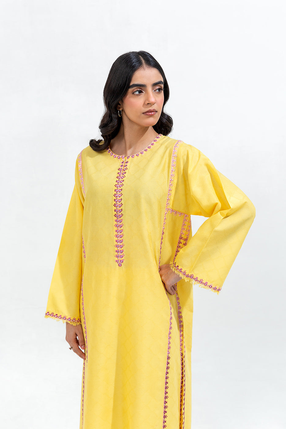 2 Piece Embroidered Jacquard Suit (Pret)