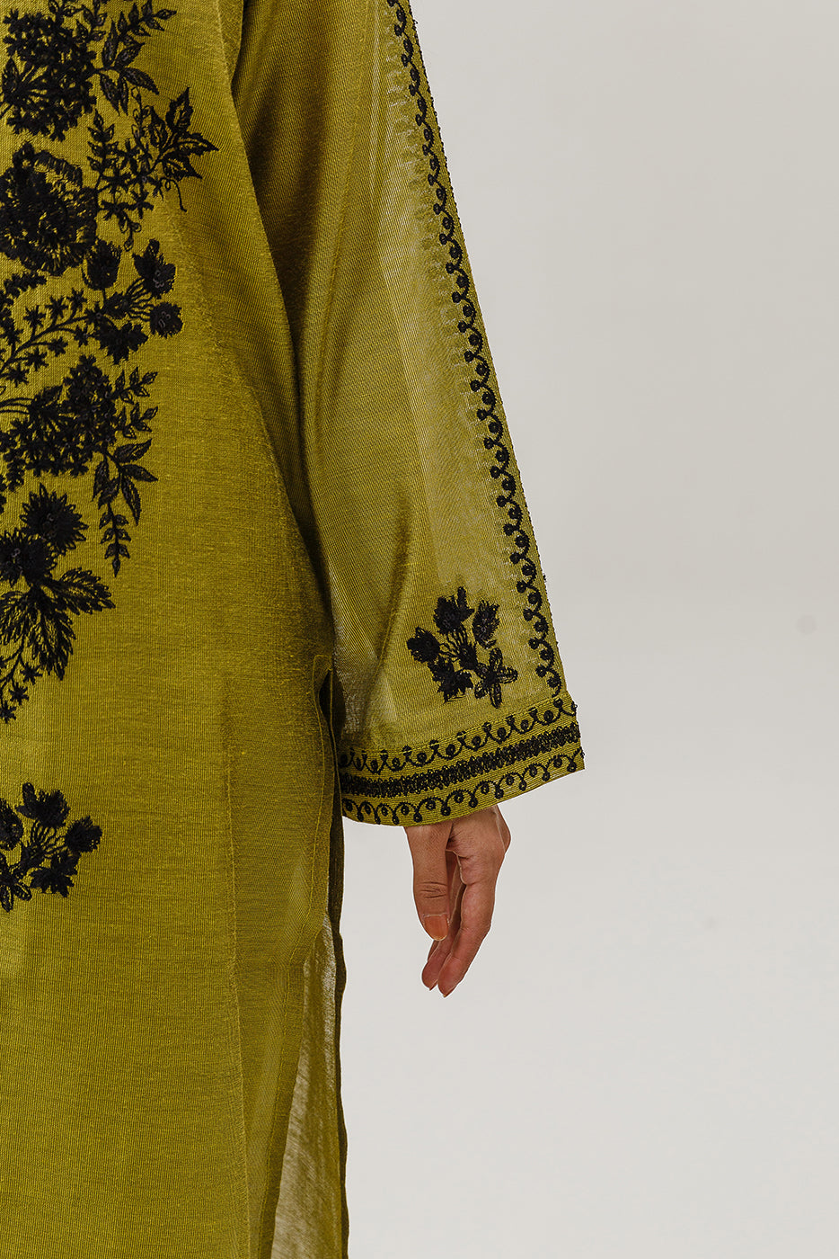 2 Piece Embroidered Two Tone Suit (Luxury-Pret)