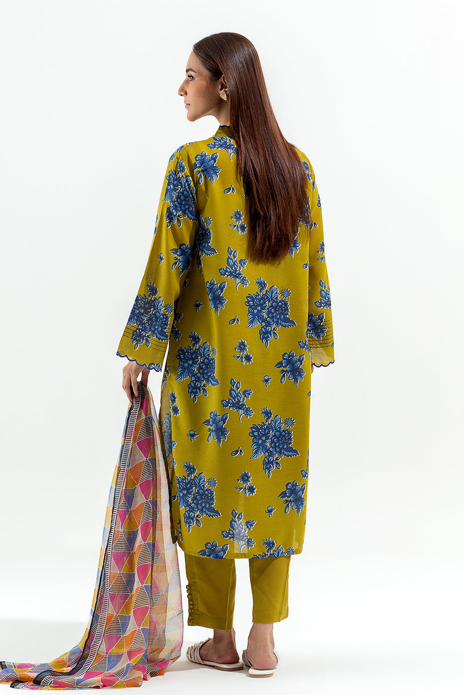 3 Piece Printed Lawn Suit (Pret)