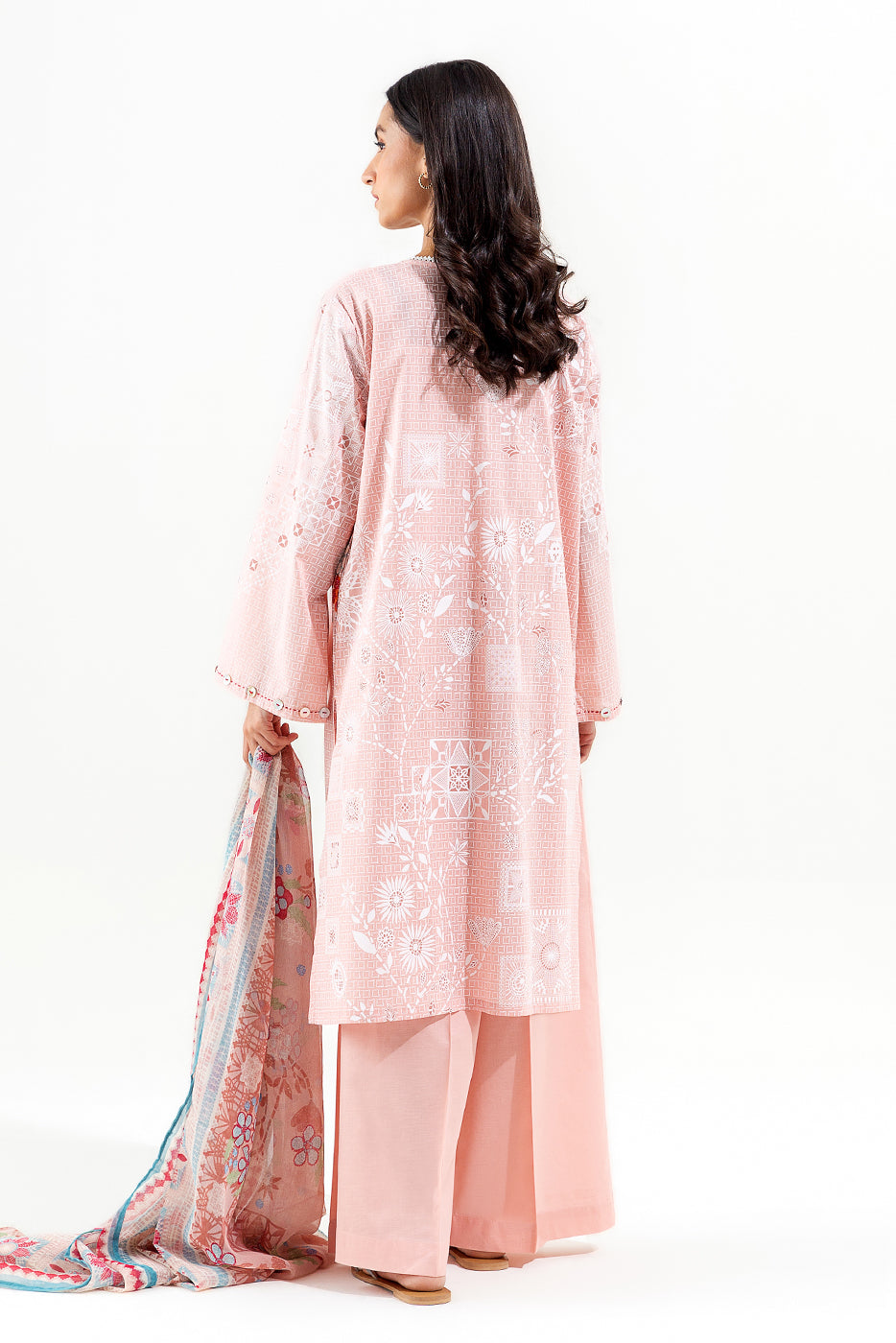 3 Piece Embroidered Lawn Suit (Pret)
