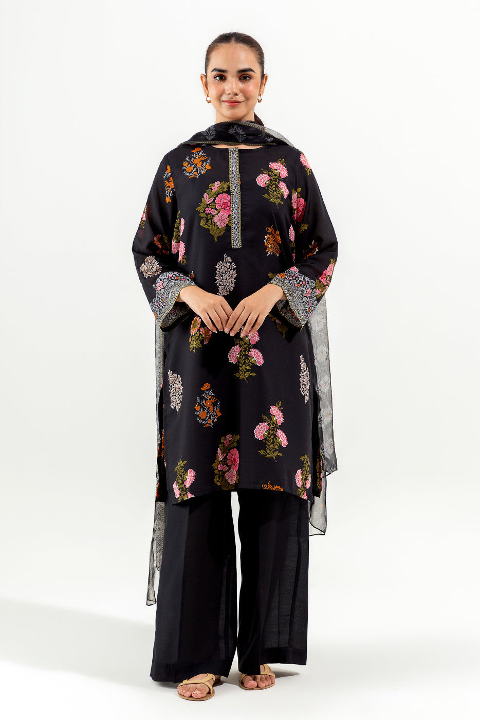 3 Piece Printed Lawn Suit (Pret)