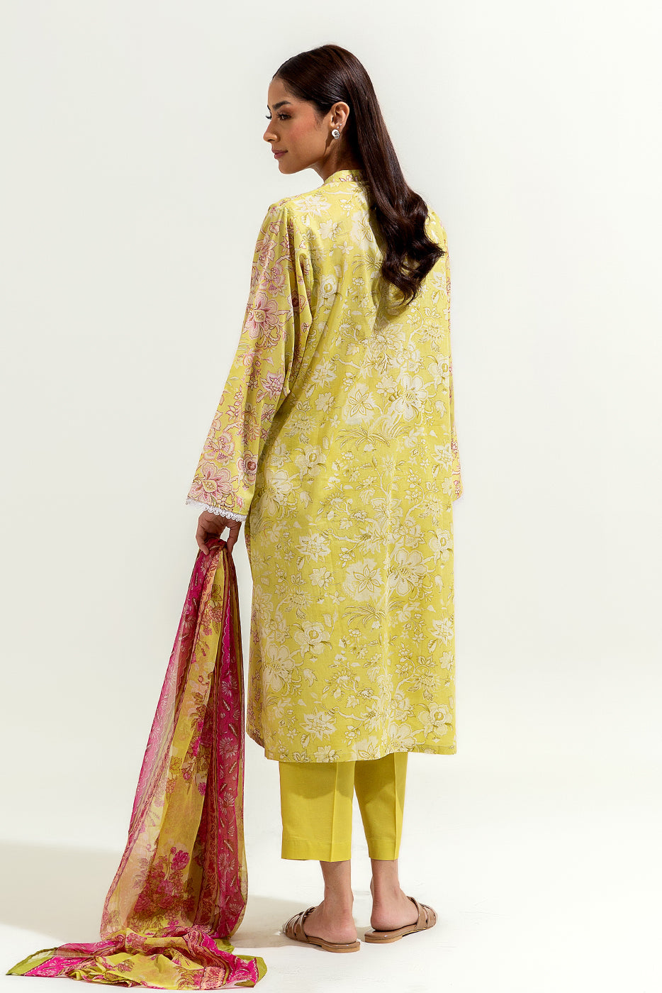 3 Piece Printed Lawn Suit (Pret)