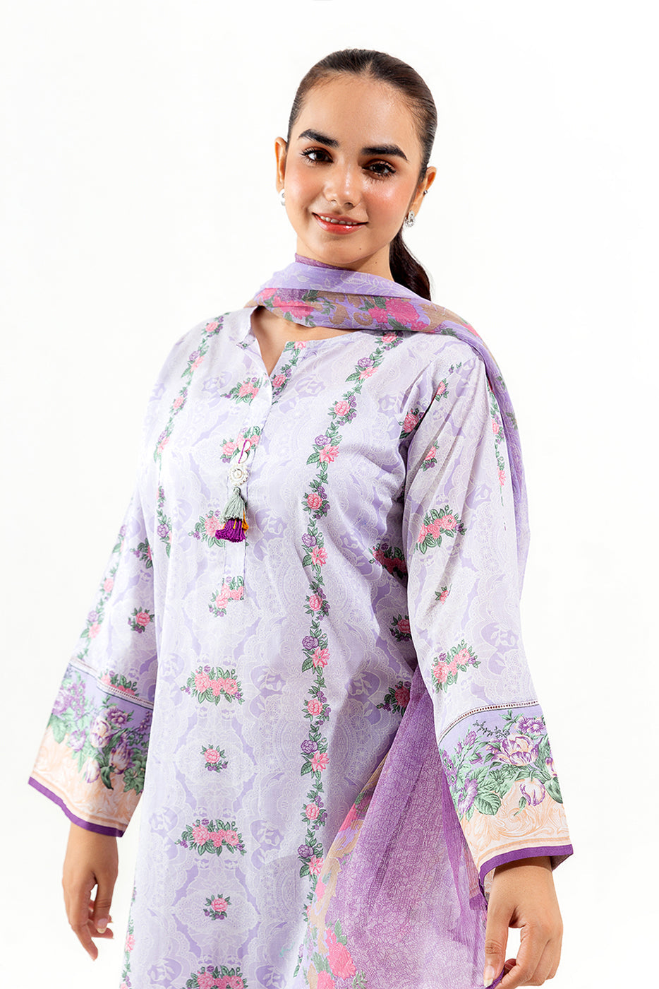 3 Piece Printed Lawn Suit (Pret)