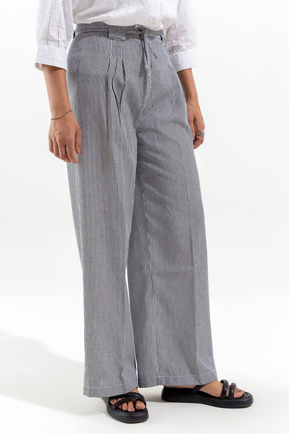 Striper Wide Leg Pants