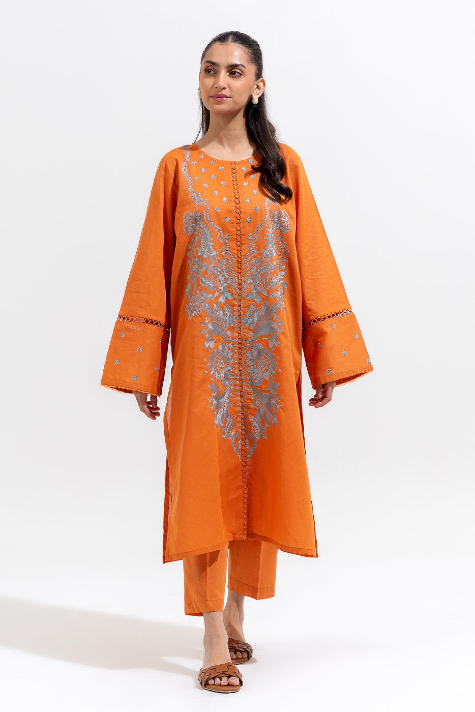 2 Piece Embroidered Lawn Suit (Pret)
