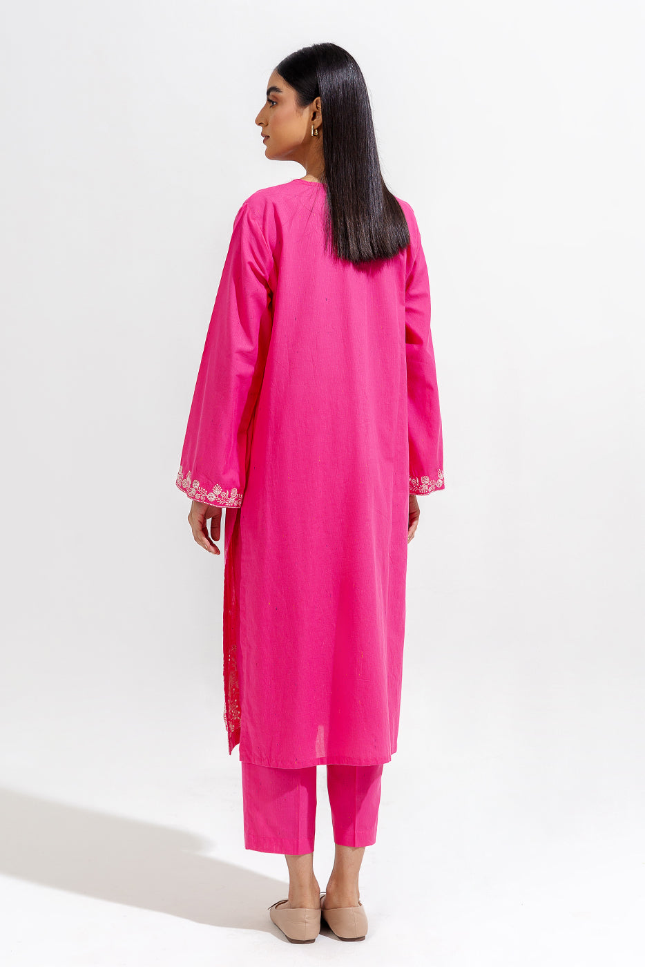 2 Piece Embroidered Multi Naps Suit (Pret)