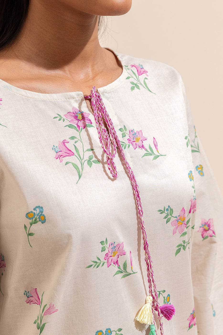 1 Piece Printed Lawn Shirt-Heavenly Blush (Unstitched)
