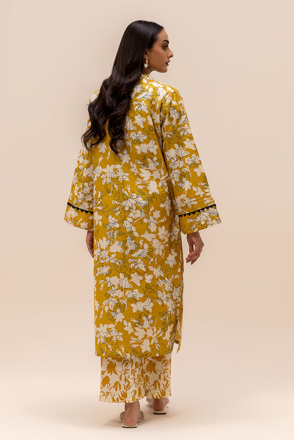 2 Piece Printed Lawn Suit-Dandelion Charm (Unstitched)
