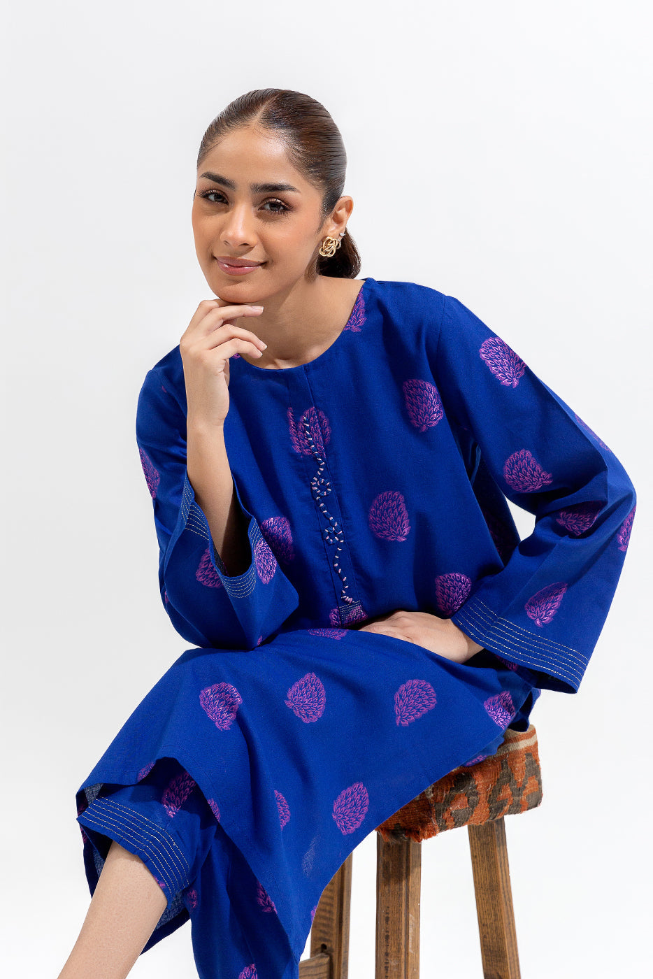 2 Piece Basic Jacquard Suit (Pret)