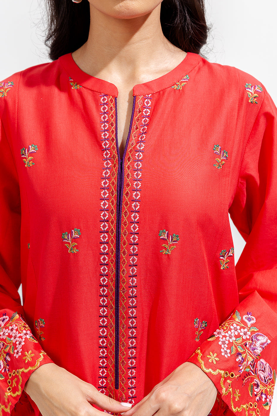 2 Piece Embroidered Lawn Suit (Pret)