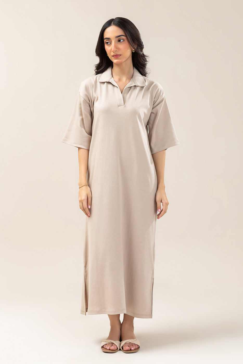 SOLID INTERLOCK DRESS (WESTERN)