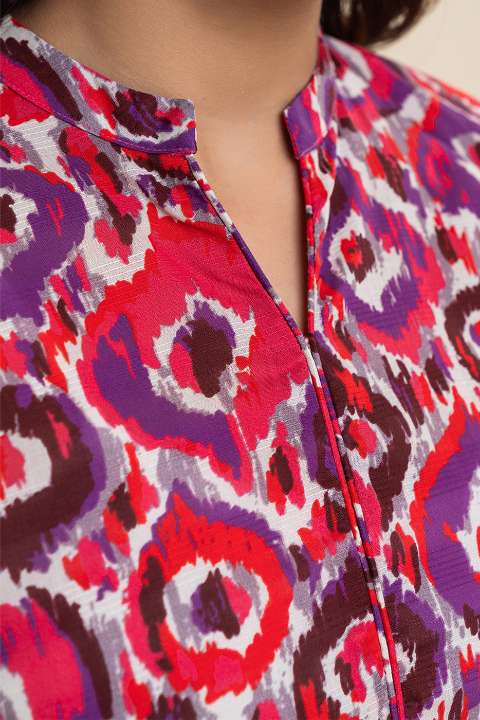 PRINTED DORIA LAWN SHIRT (PRET)