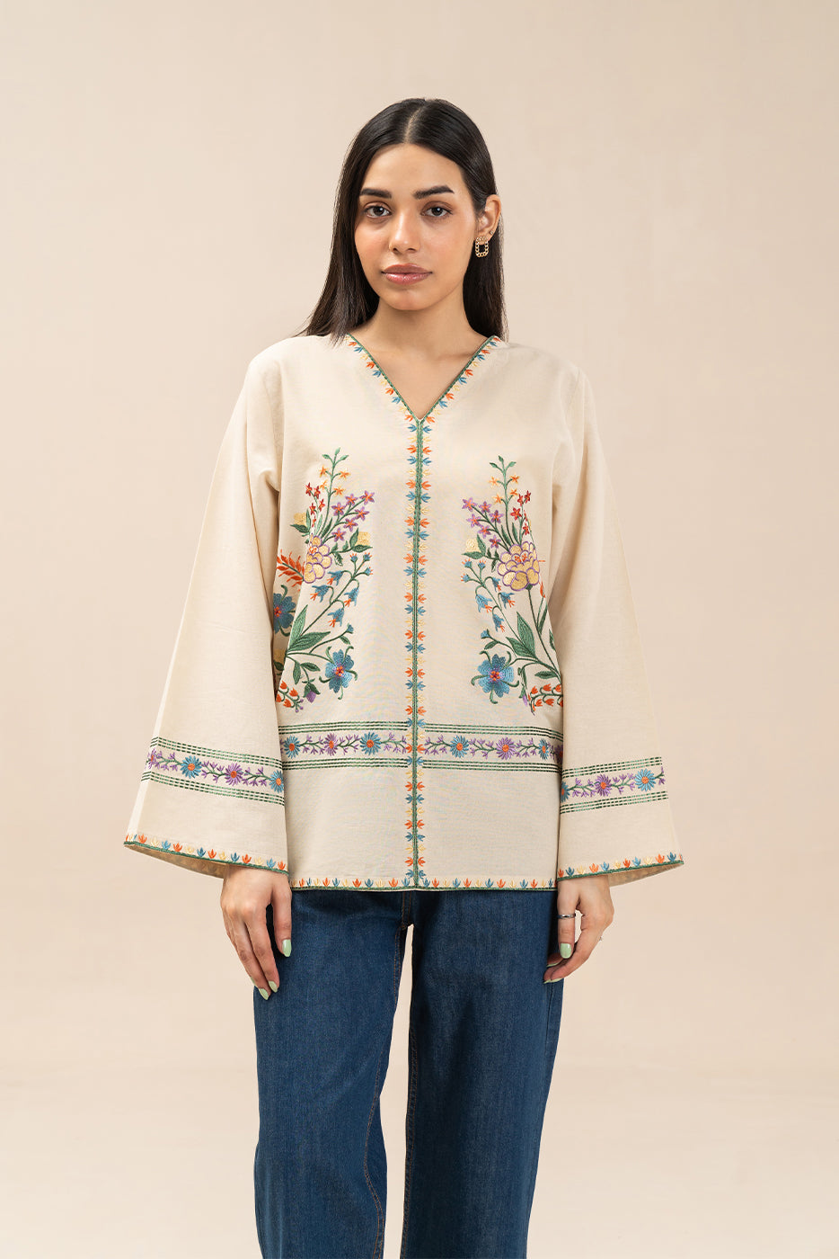 EMBROIDERED TOP
