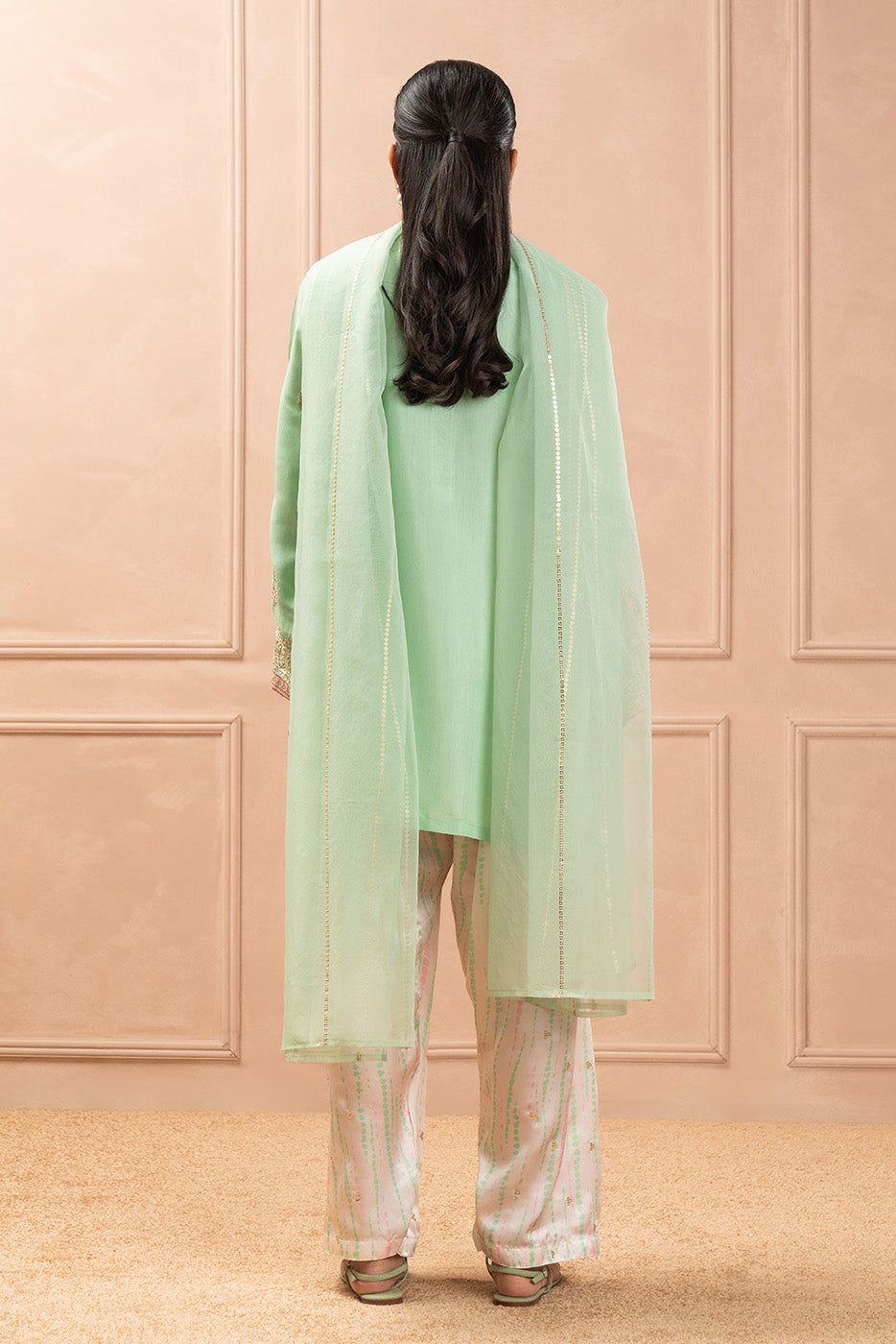 2 PIECE EMBROIDERED RAW SILK SUIT (LUXURY PRET)