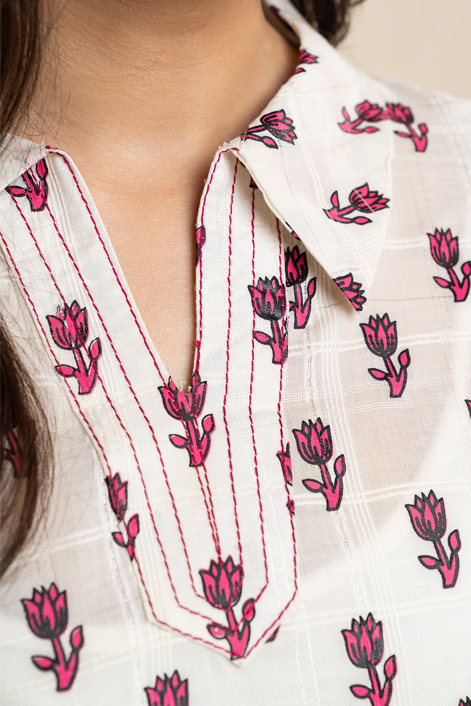 2 PIECE EMBROIDERED DORIA SUIT (PRET)