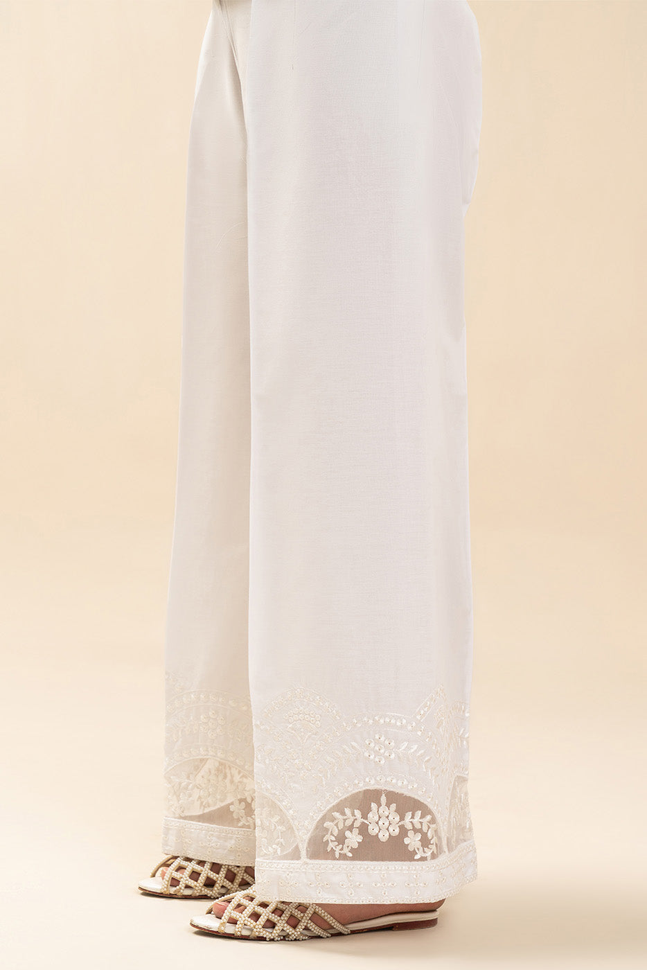 EMBROIDERED SLACK PANTS