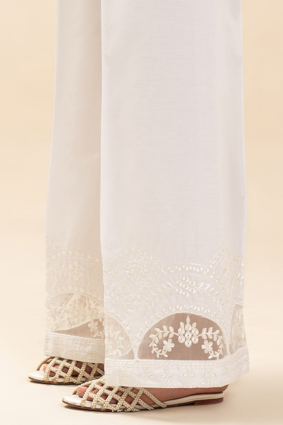 EMBROIDERED SLACK PANTS