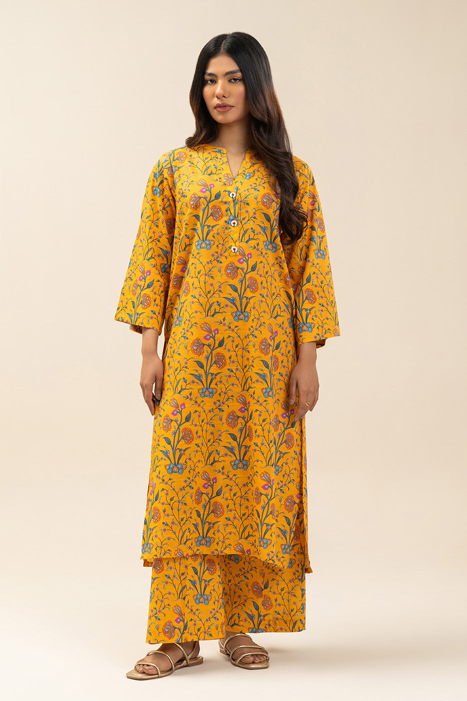 2 Piece Printed Doria Lawn Suit (Pret)