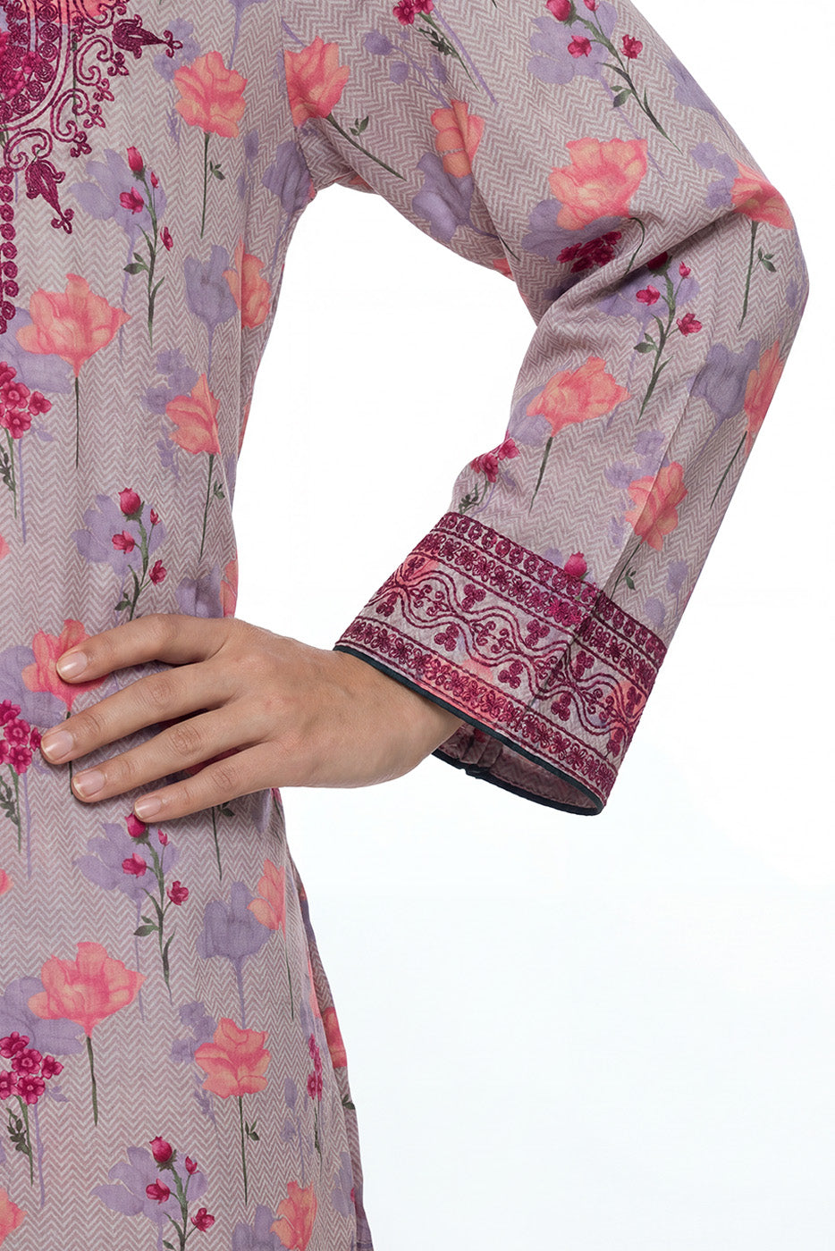 2 PIECE PRINTED LAWN SUIT (PRET)