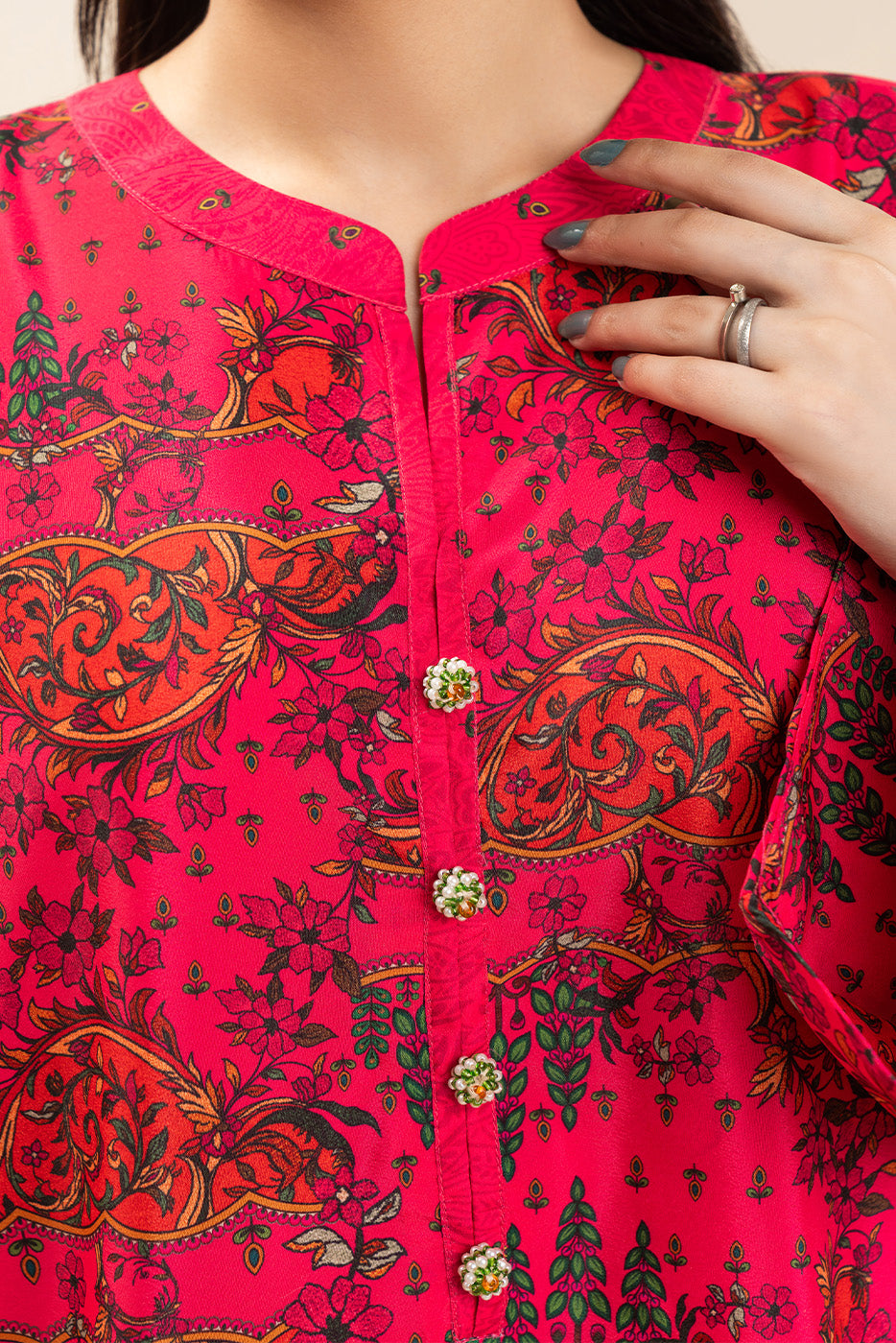 PRINTED SILK SHIRT (FLOW)