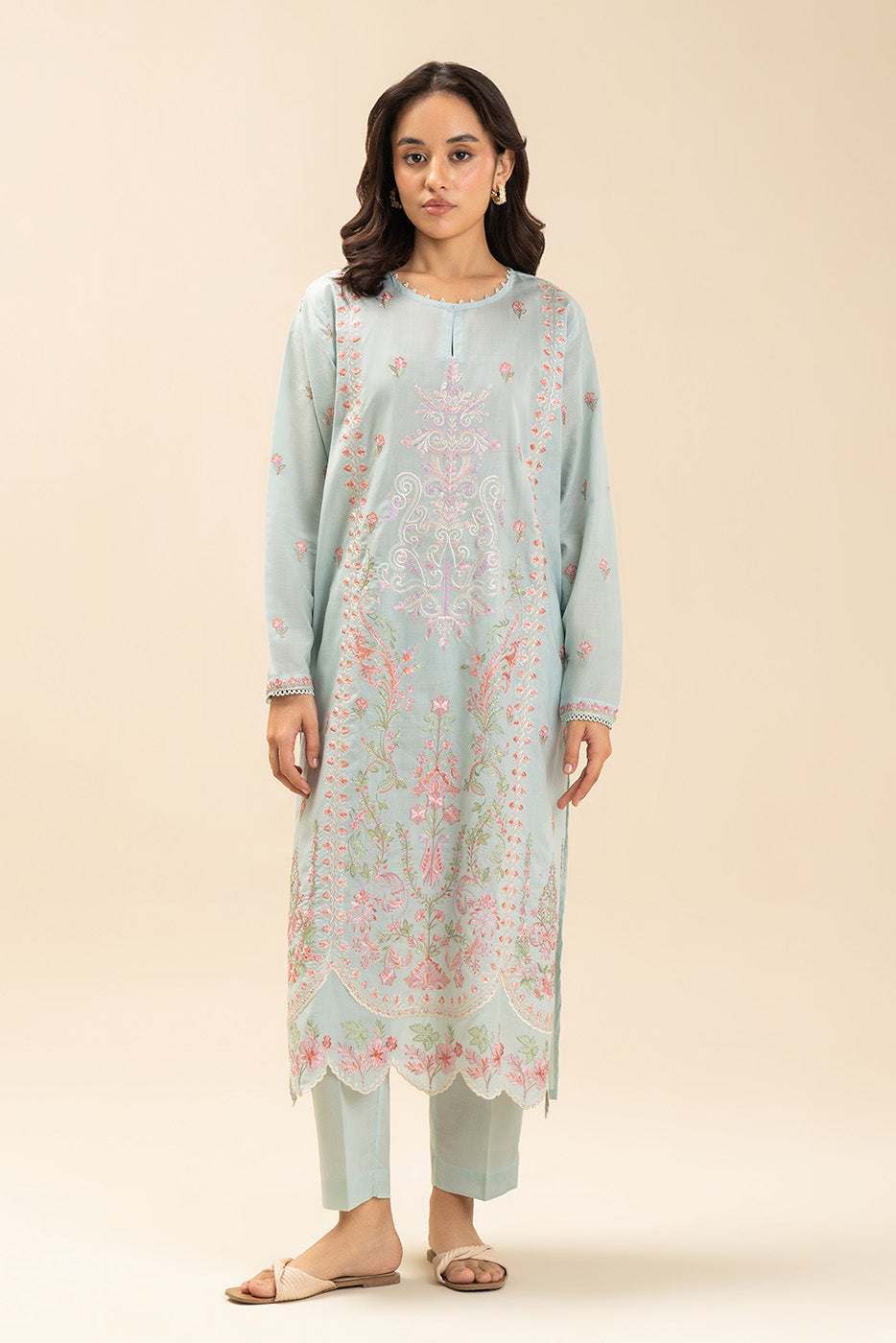 2 PIECE EMBROIDERED LAWN SUIT (PRET)