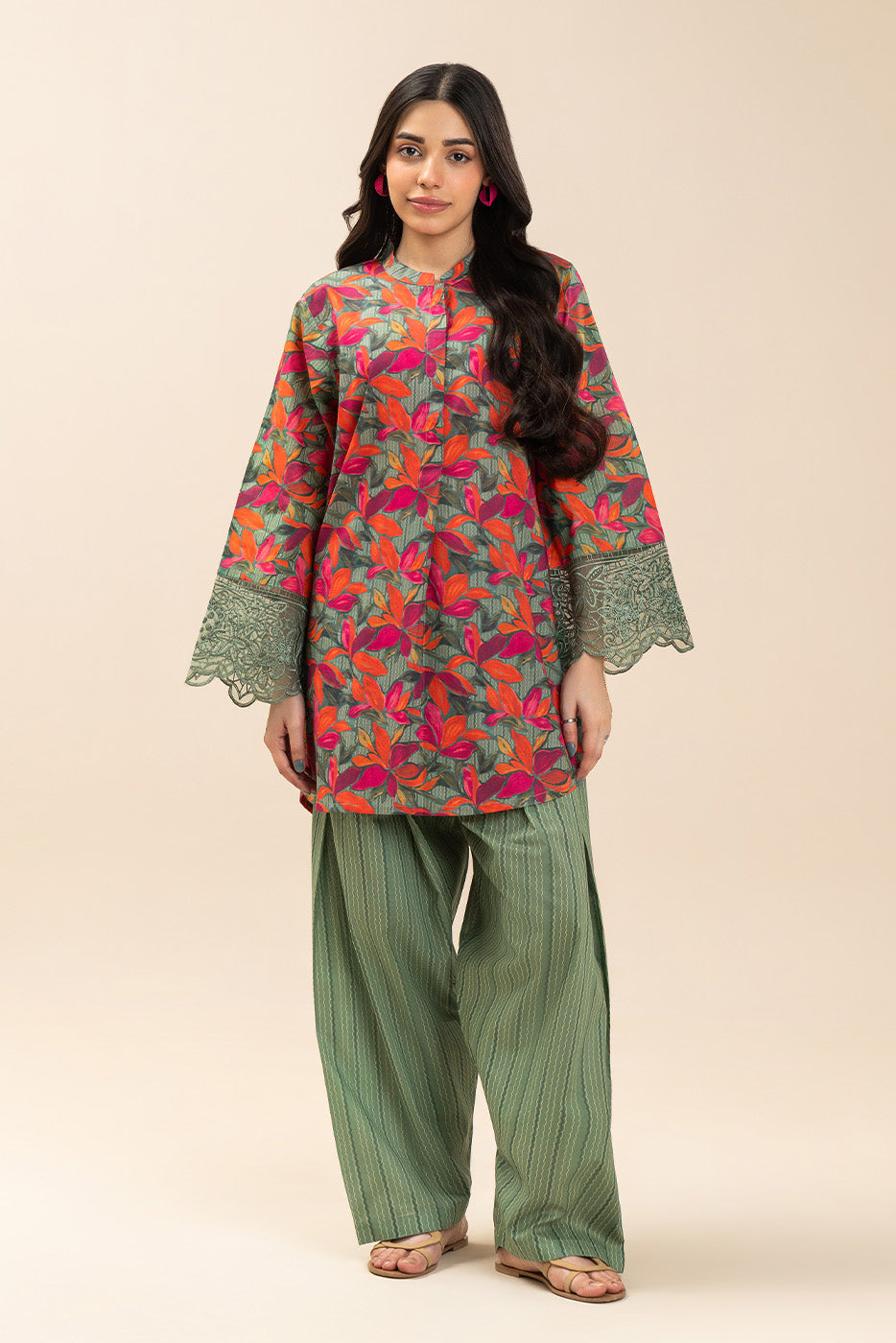 2 PIECE EMBROIDERED LAWN SUIT (PRET)
