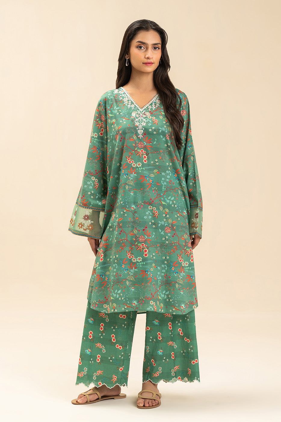EMBROIDERED LAWN SHIRT (PRET)