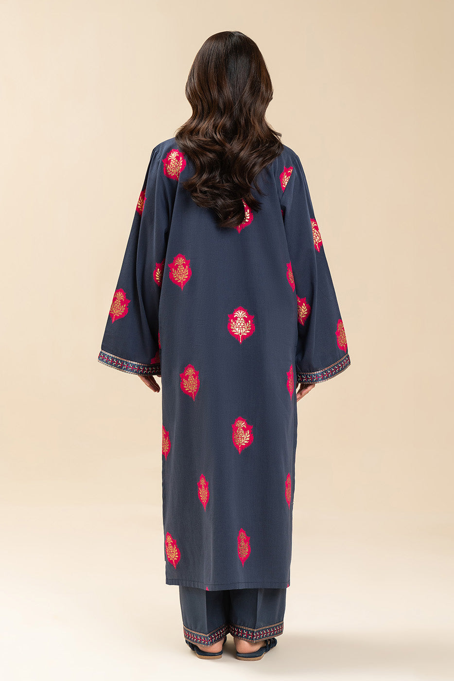 EMBROIDERED LUREX JACQUARD SHIRT (PRET)